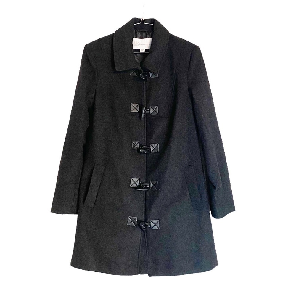 French Connection Toggle Coat Wool Blend Women Size Small HSH